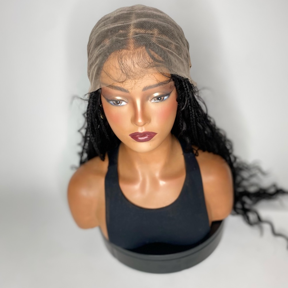 1. KEHLANI | 28” BLACK BOHO BRAIDED FULL LACE WIG - Picture 6 of 9